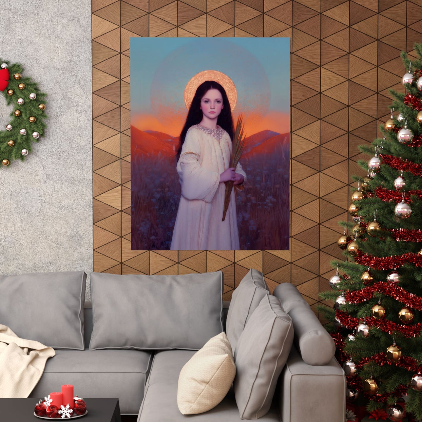 Saint Hope -  Sanctified Souls Print - Multiple Sizes - Premium Posters - Catholic Art - Christian Home - Martyr Saint