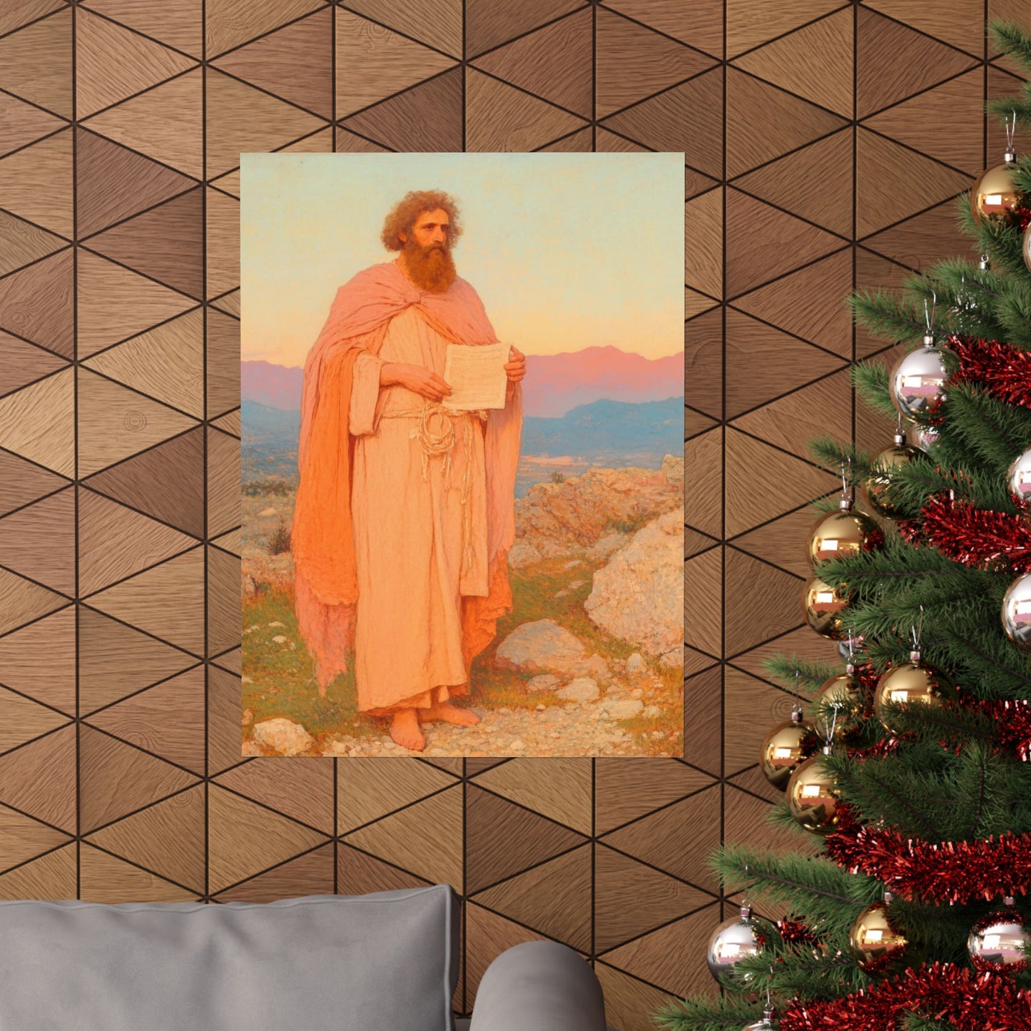 Obadiah - Keeper of the Lord's Warning and Mercy - Sanctified Souls Print - Multiple Sizes - Premium Matte Vertical Posters