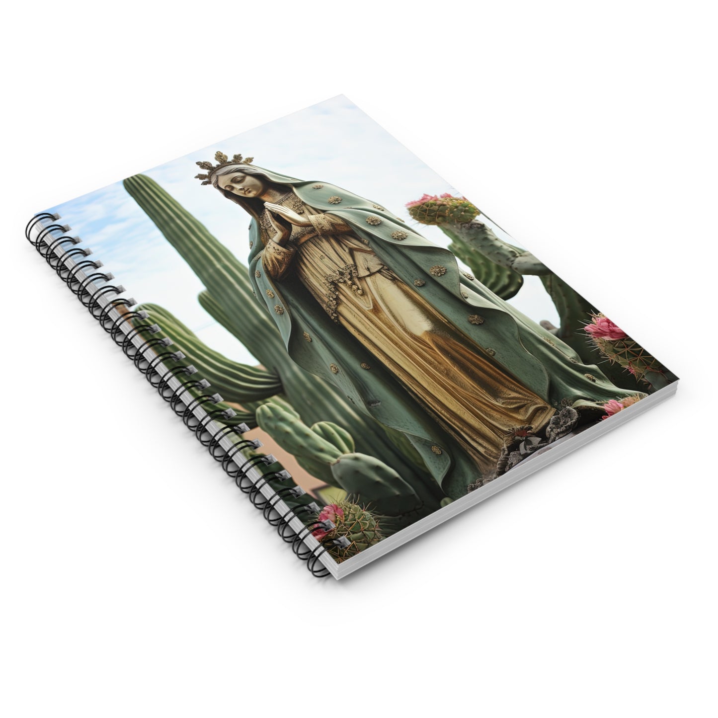 Our Lady of Guadalupe Journal - Sanctified Souls Art - Religious Based Notebook - Spiral Notebook - Ruled Line