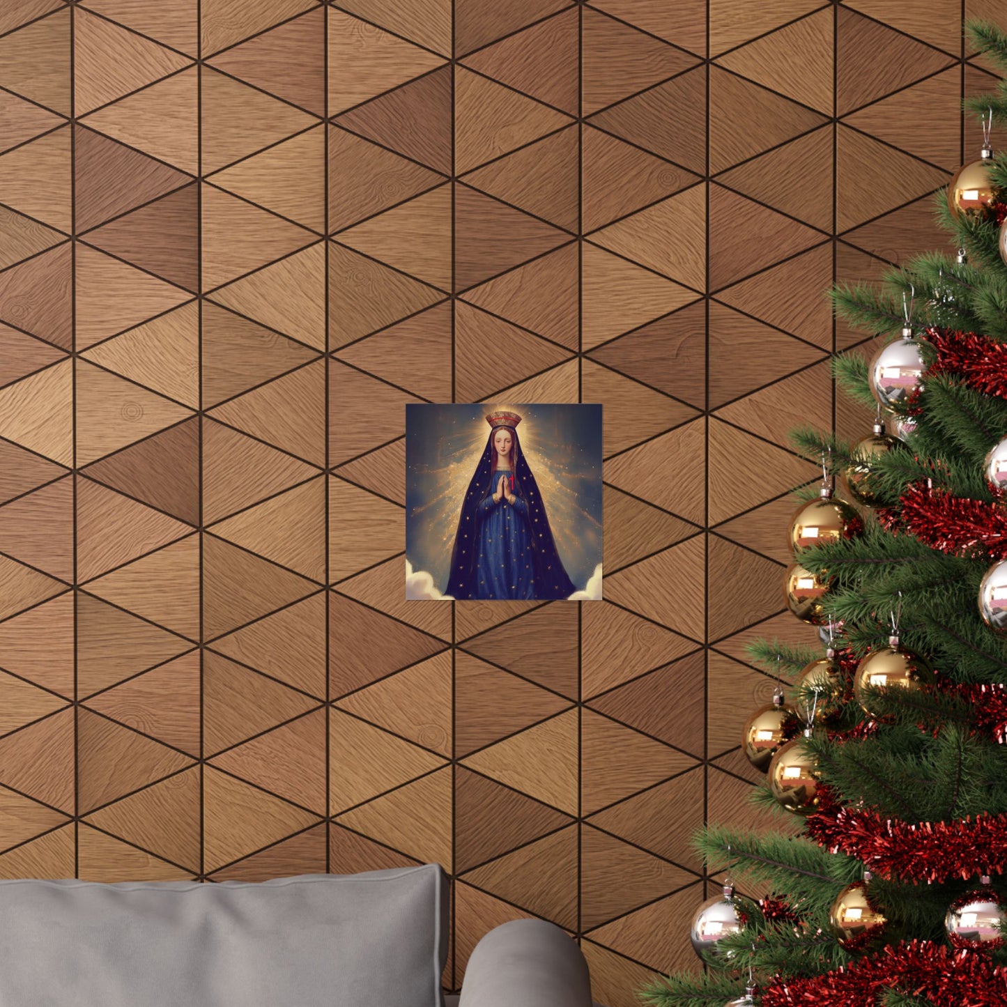 Our Lady of Pontmain -  Sanctified Souls Print - Multiple Sizes - Premium Posters - Catholic Art - Christian Home - Mother Mary Art