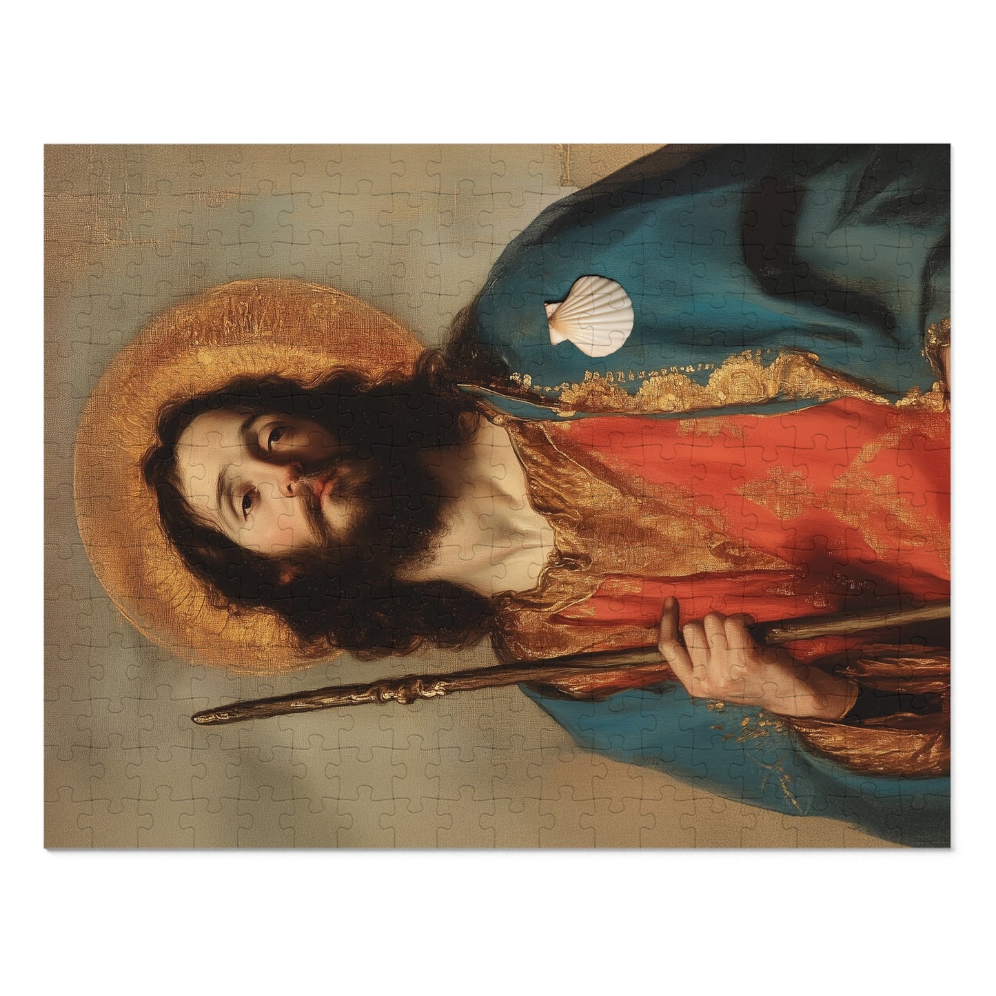 Saint James the Greater - Apostle  - Puzzle and Keepsake Tin - Religious (30, 110, 252, 500,1000) - Religious Puzzle - Gifts for Catholics