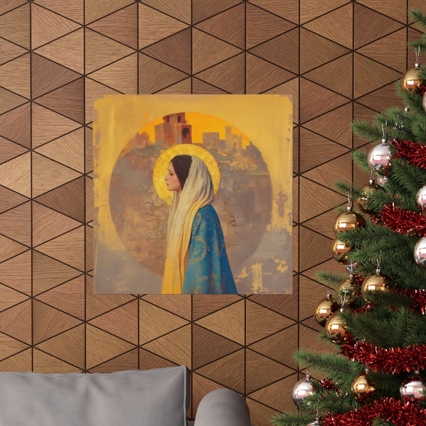 Mary of Nazareth - Mother Mary - Marian Title - Virgin Mary - Sanctified Souls Print - Multiple Sizes - Premium Matte Vertical Posters
