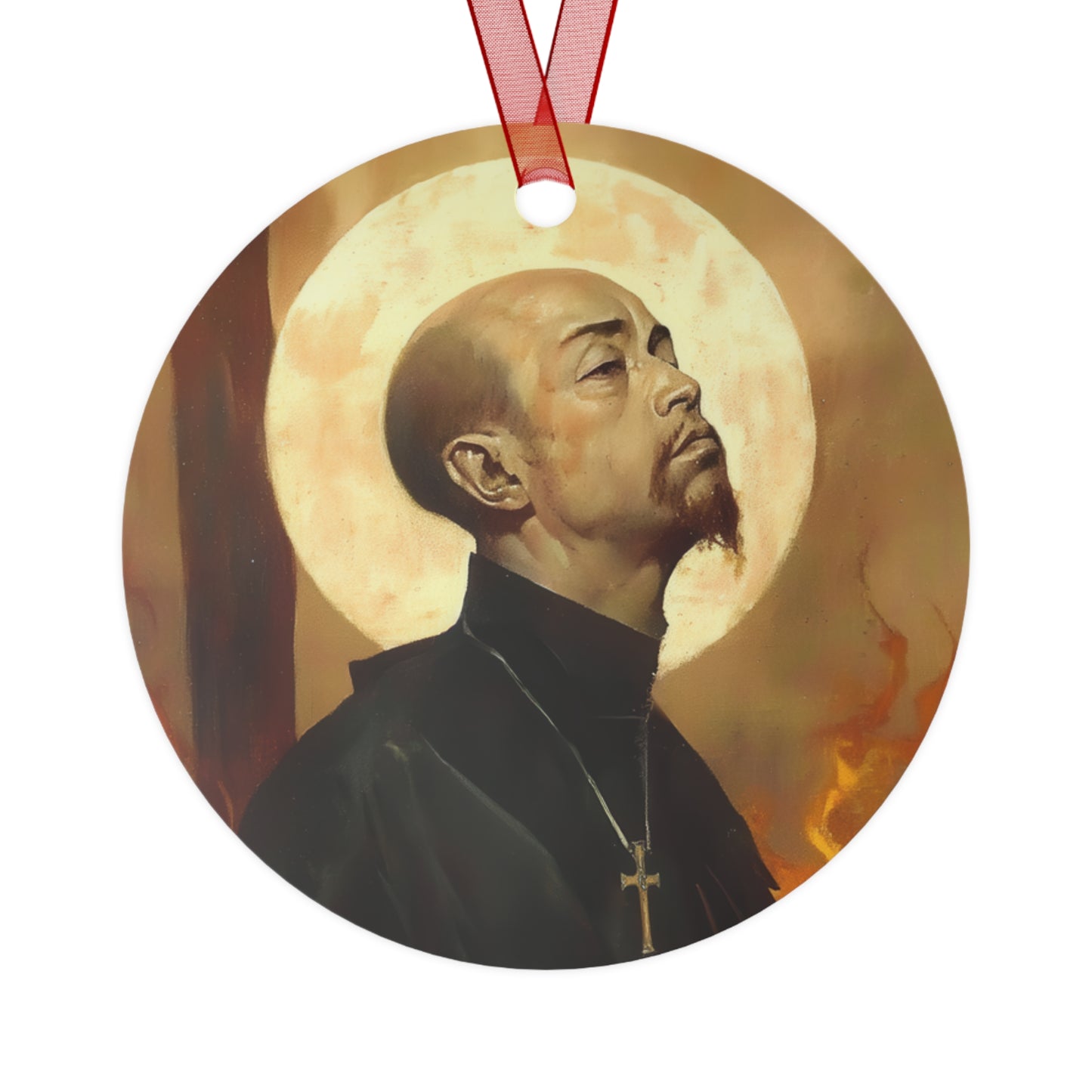 Blessed Thomas Tsughi Metal Ornament - Religious Holiday Christmas Keepsake - Religious Catholic Tree Ornament - Holiday Art Piece