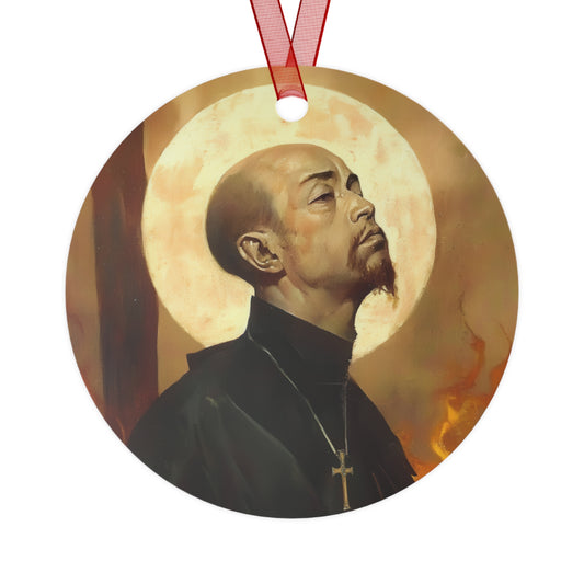 Blessed Thomas Tsughi Metal Ornament - Religious Holiday Christmas Keepsake - Religious Catholic Tree Ornament - Holiday Art Piece