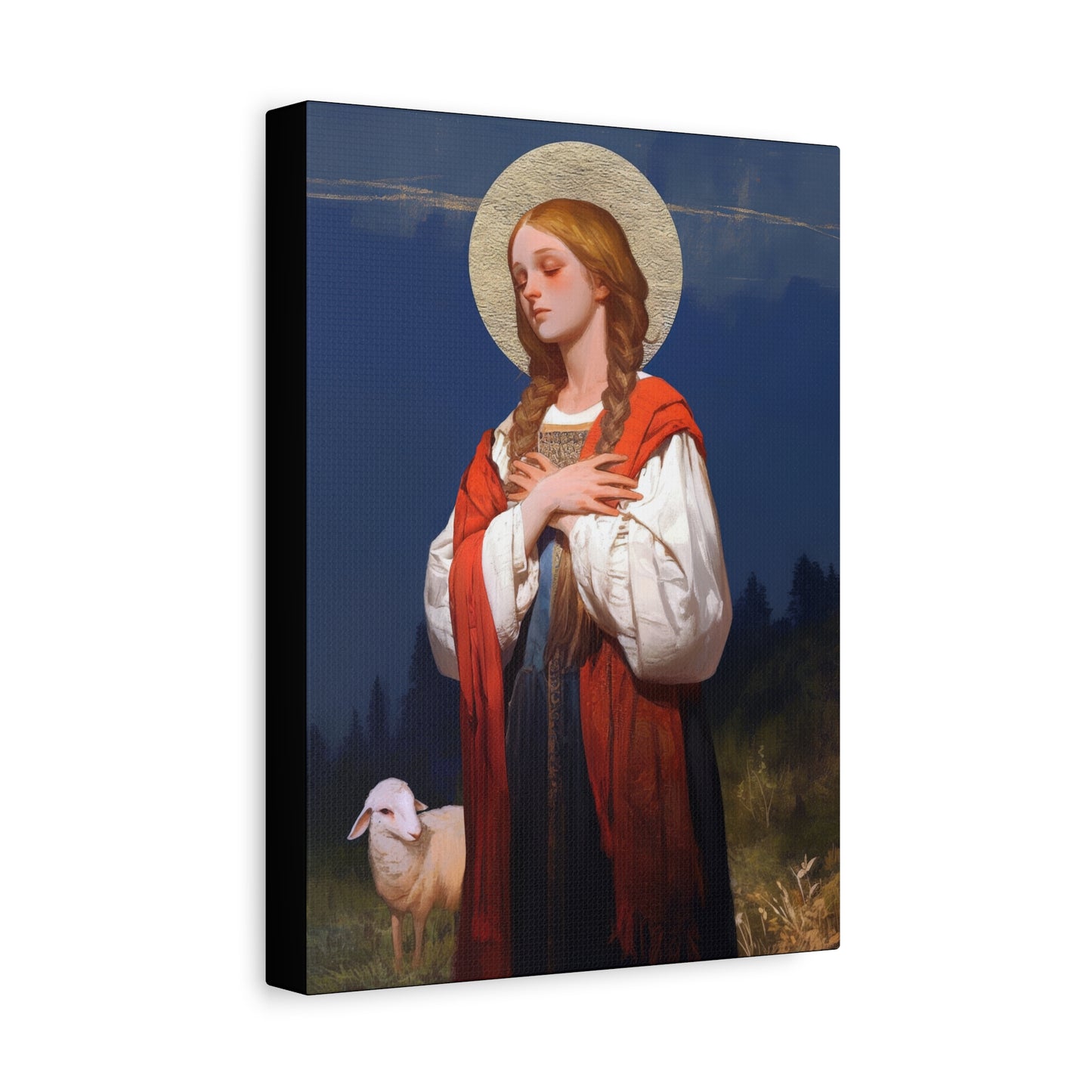 Saint Genevieve - Gallery Wrapped Canvas - Print - Religious Art for your Home - Catholic Art