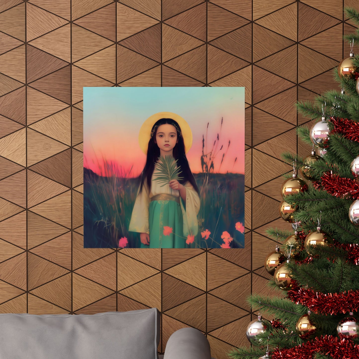 Saint Charity -  Sanctified Souls Print - Multiple Sizes - Premium Posters - Catholic Art - Christian Home - Martyr Saint