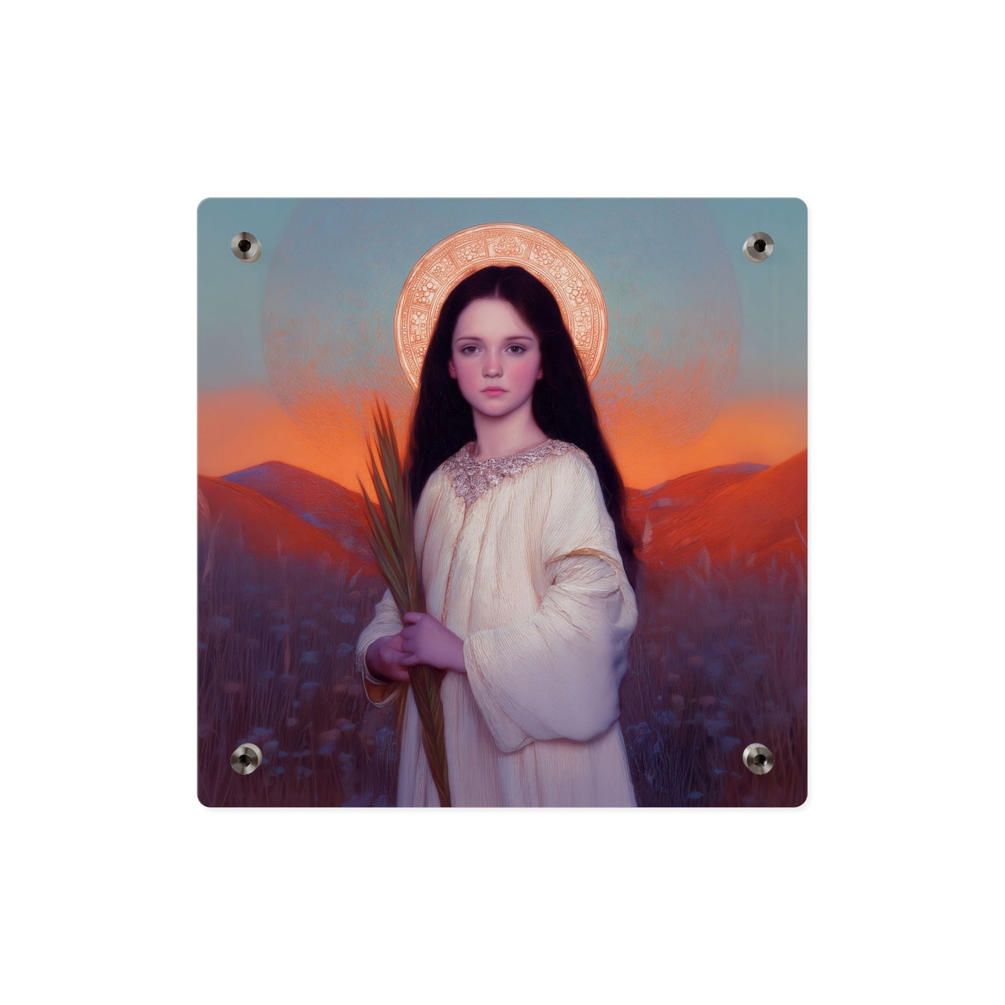 Saint Hope  Wall Art Panel - Ready to Hang Acrylic Print - Catholic Saint Art - Patron Saint Print - Martyr of the Church Art