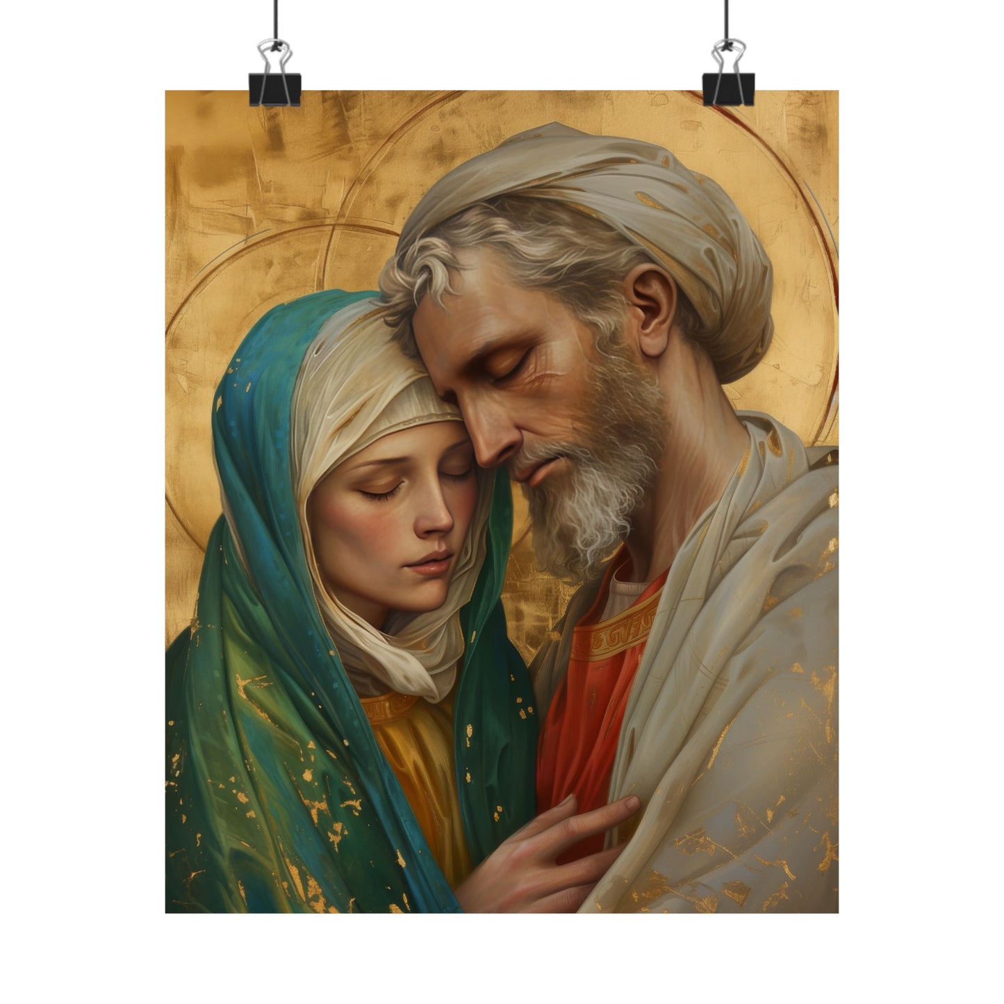 Saints Peter and Fevronia of Murom - Sanctified Souls Print - Multiple Sizes - Premium Matte Vertical Posters - Catholic Art for the home