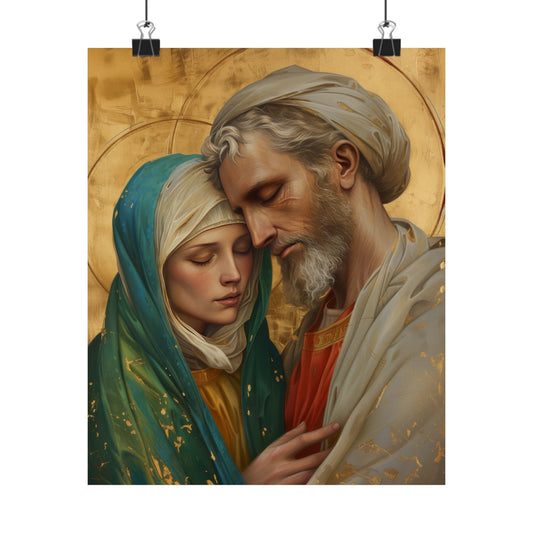 Saints Peter and Fevronia of Murom - Sanctified Souls Print - Multiple Sizes - Premium Matte Vertical Posters - Catholic Art for the home