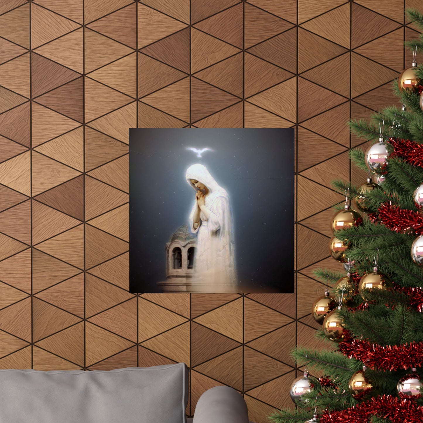 Our Lady of Zeitoun - Mother Mary Print - Marian Art - Sanctified Souls Print - Multiple Sizes - Premium Vertical Posters