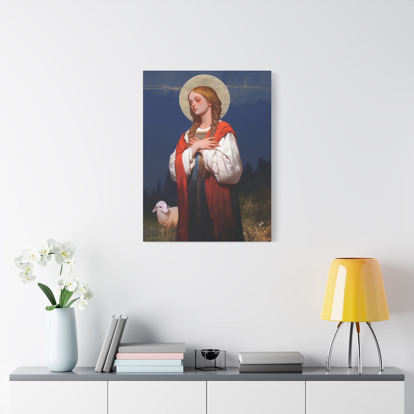 Saint Genevieve - Gallery Wrapped Canvas - Print - Religious Art for your Home - Catholic Art