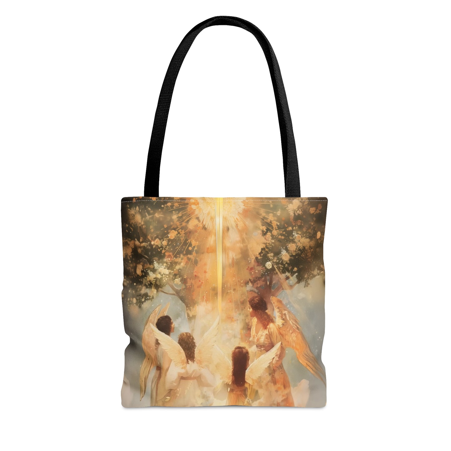 The Watchers of the First Dawn - Guardians of Eden - Tote Bag - Large Medium Small Faith Art Bag - Catholic Faith Purse