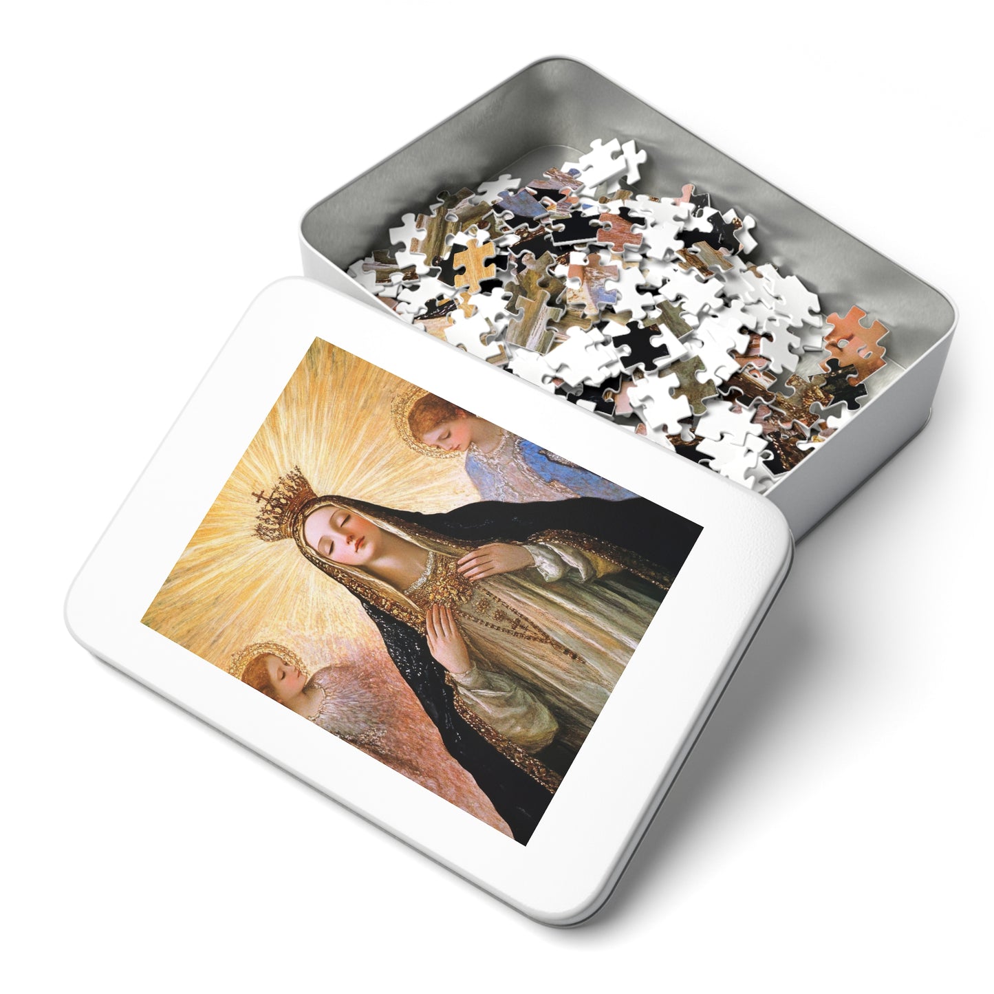 Divine Majesty : The Crowning of the Queen of Heaven - Puzzle and Keepsake Tin - Religious (30, 110, 252, 500,1000) - Religious Puzzle