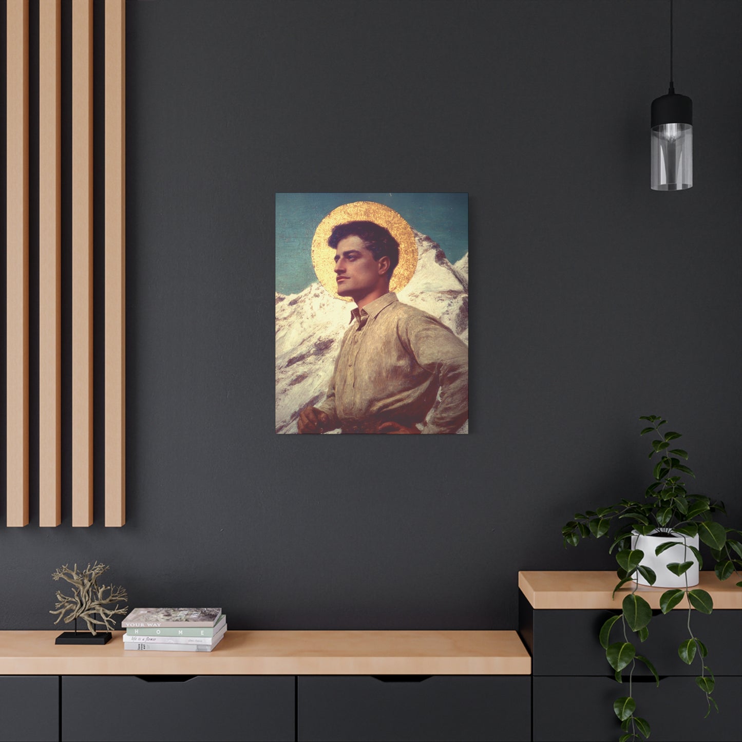 Saint Pier Giorgio Frassati -  Museum Wrapped Canvas - Sanctified Souls Print - Religious Art for your Home - Catholic Patron Saint Art