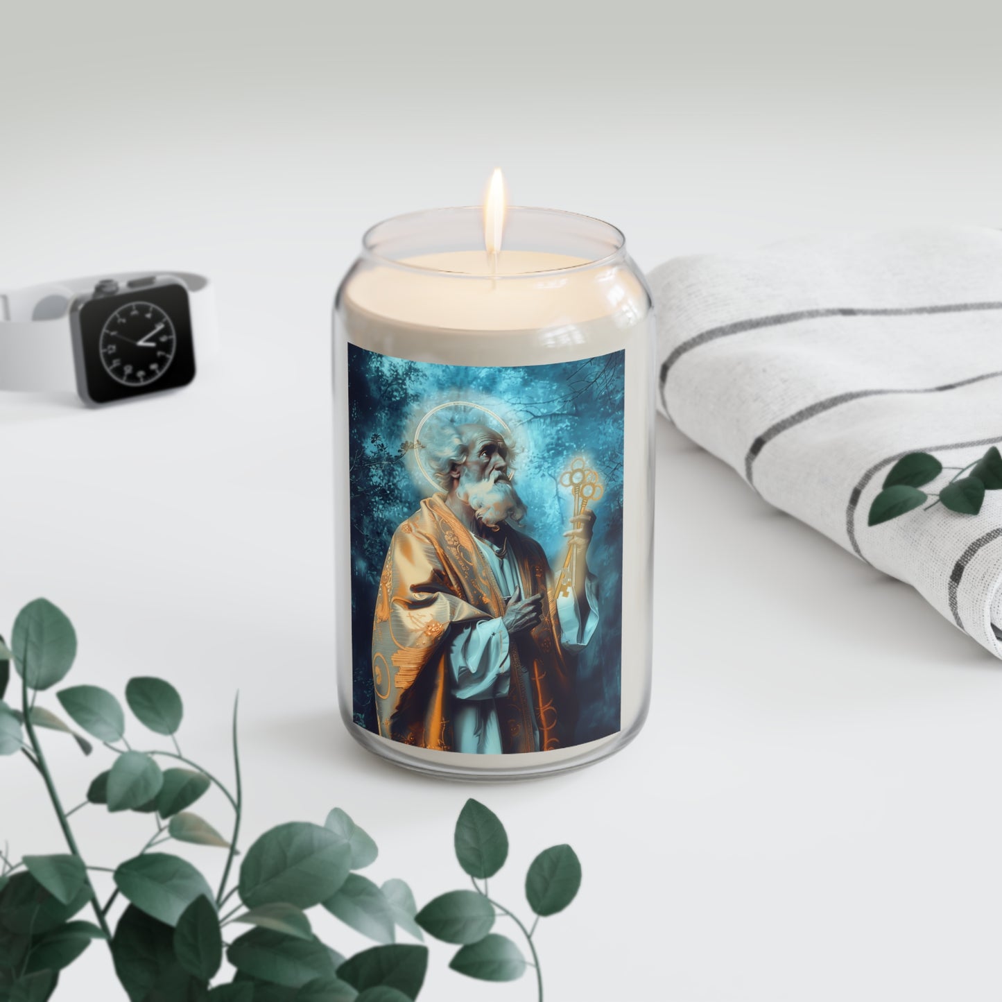 Saint Peter - Scented Prayer Candle, 13.75oz -  Candle - Catholic Art - prayer room Scented Candle - Religious gift