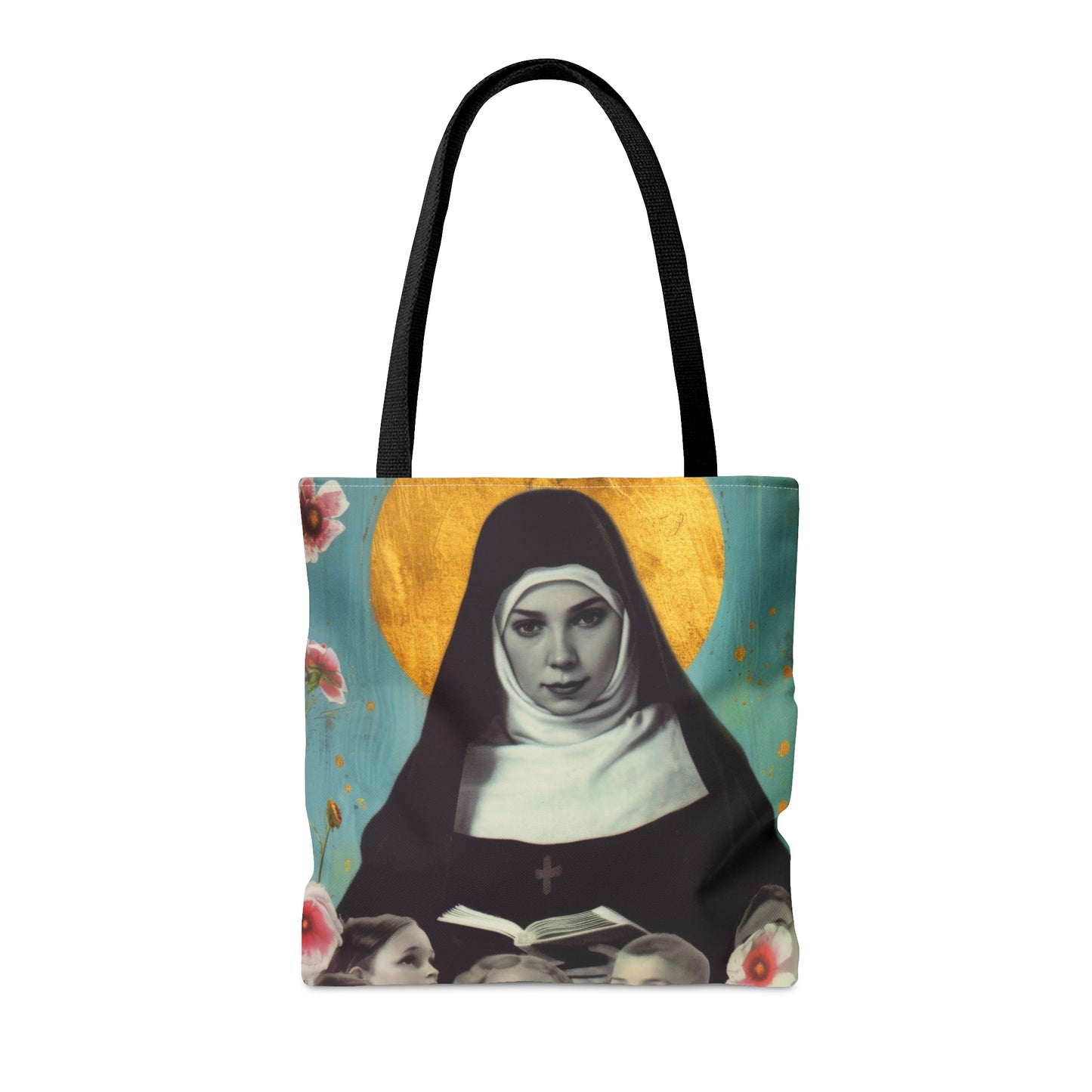 Saint Joan de Lestonnac Tote Bag - Purse - Three sizes - Large Medium Small Faith Art Bag - Catholic faith carry-all purse - Double Sided