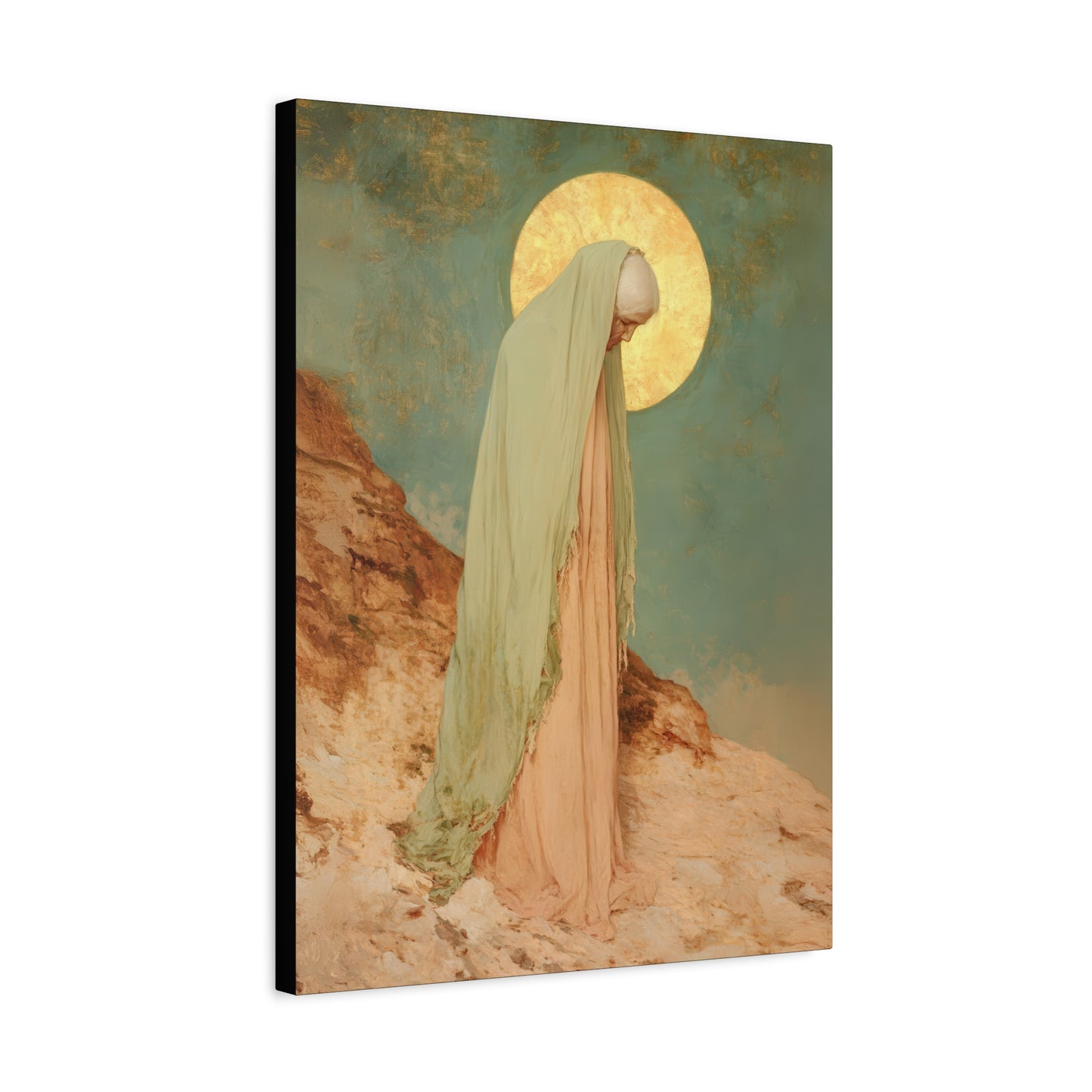 Saint Melania the Elder - Desert Mother - Gallery Wrapped Canvas - Print - Religious Art for your Home - Catholic Art Print