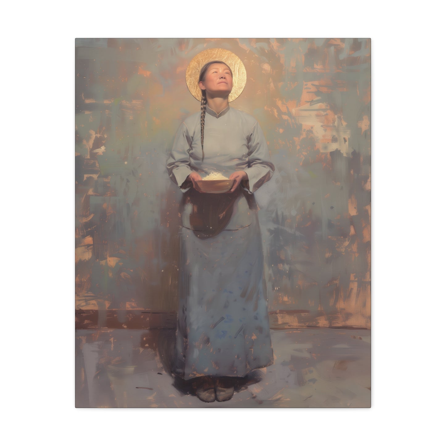 Saint Martha Wang - Chinese Martyr Saint  - Gallery Wrapped Canvas - Print - Religious Art for your Home - Catholic Art