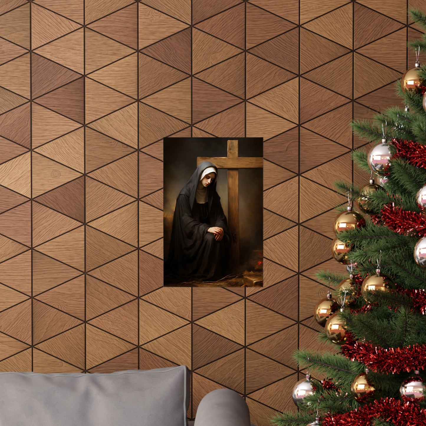 Saint Clare of Montefalco Print - Sanctified Souls Print - Multiple Sizes - Premium Matte Vertical Posters