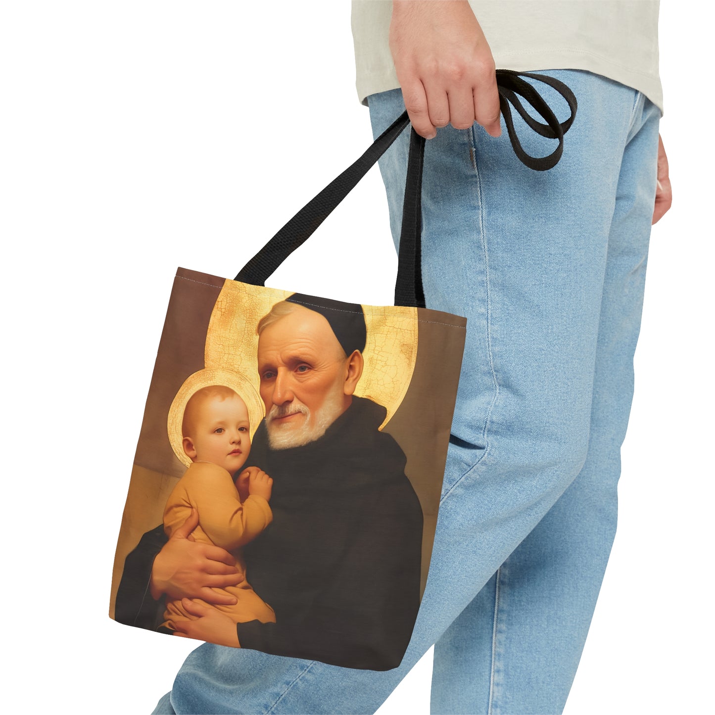 Saint Bernardino Realino Tote Bag - Large Medium Small Faith Art Bag - Catholic Faith Purse - Religious Carry All Reusable Tote Bag