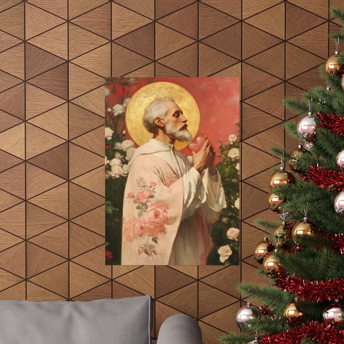 Saint Valentine -  Catholic Art - Multiple Sizes - Premium Posters - Catholic Art - Christian Home - Catholic Saint Art