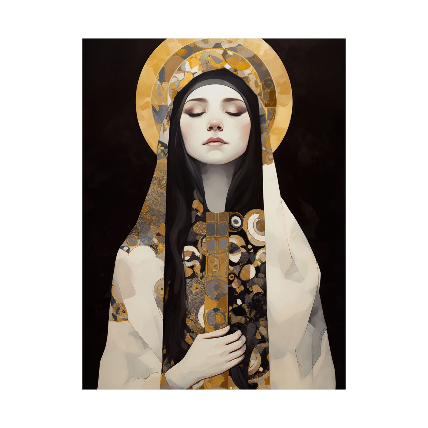 Saint Marie Magdalen Postel Print - Sanctified Souls Print - Multiple Sizes - Premium Matte Vertical Posters