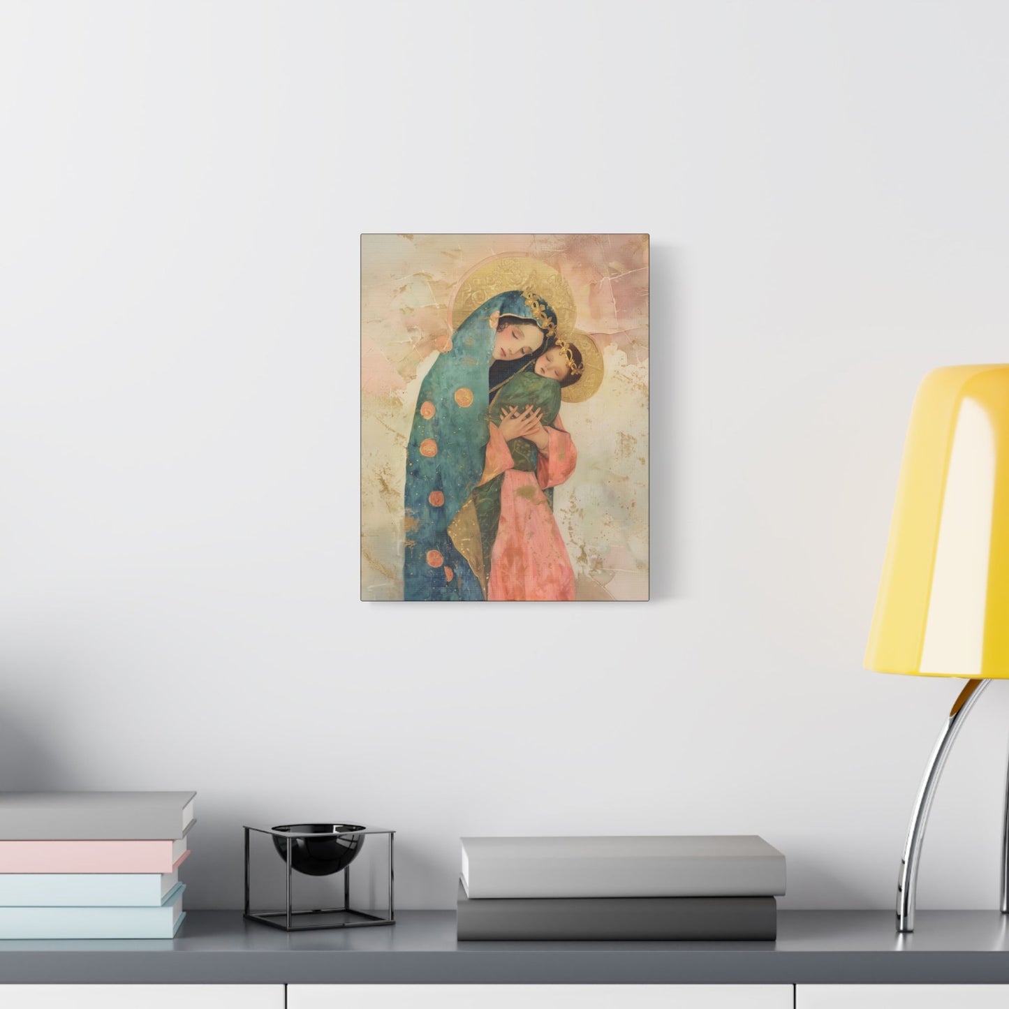 The Sweet Advocate of Souls - Mary, Help of Christians -  Museum Wrapped Canvas Print - Multiple Sizes - Catholic Home art Matte Canvas
