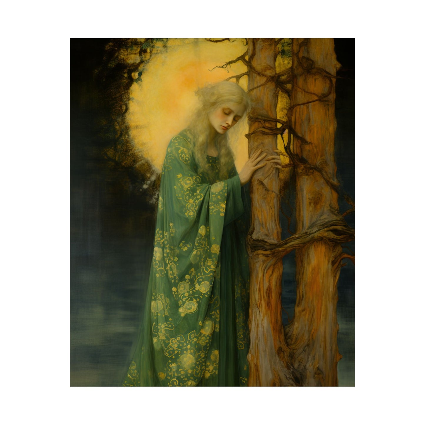 Saint Afra - Sanctified Souls Print - Multiple Sizes - Premium Matte Vertical Posters - Catholic Art - Religious Poster