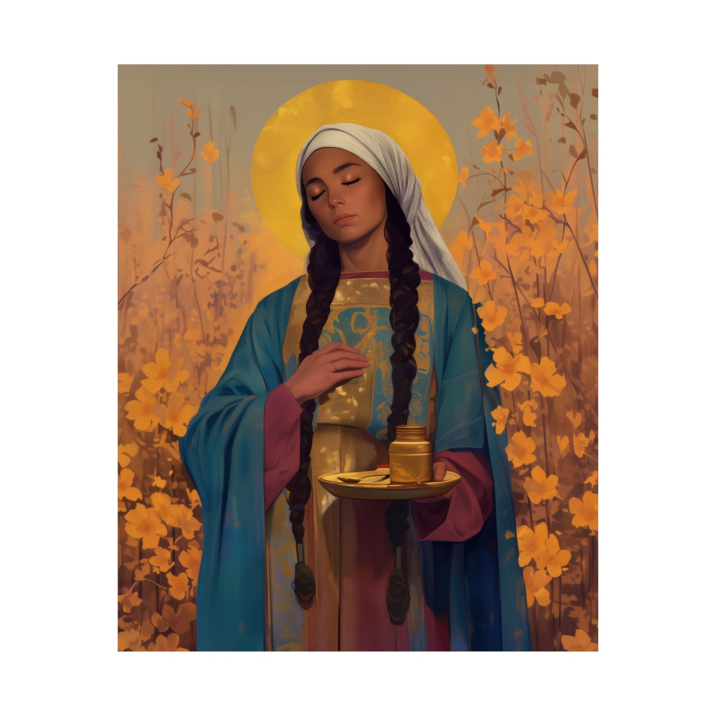 Saint Hermione of Ephesus - Sanctified Souls Print - Multiple Sizes - Premium Matte Vertical Posters