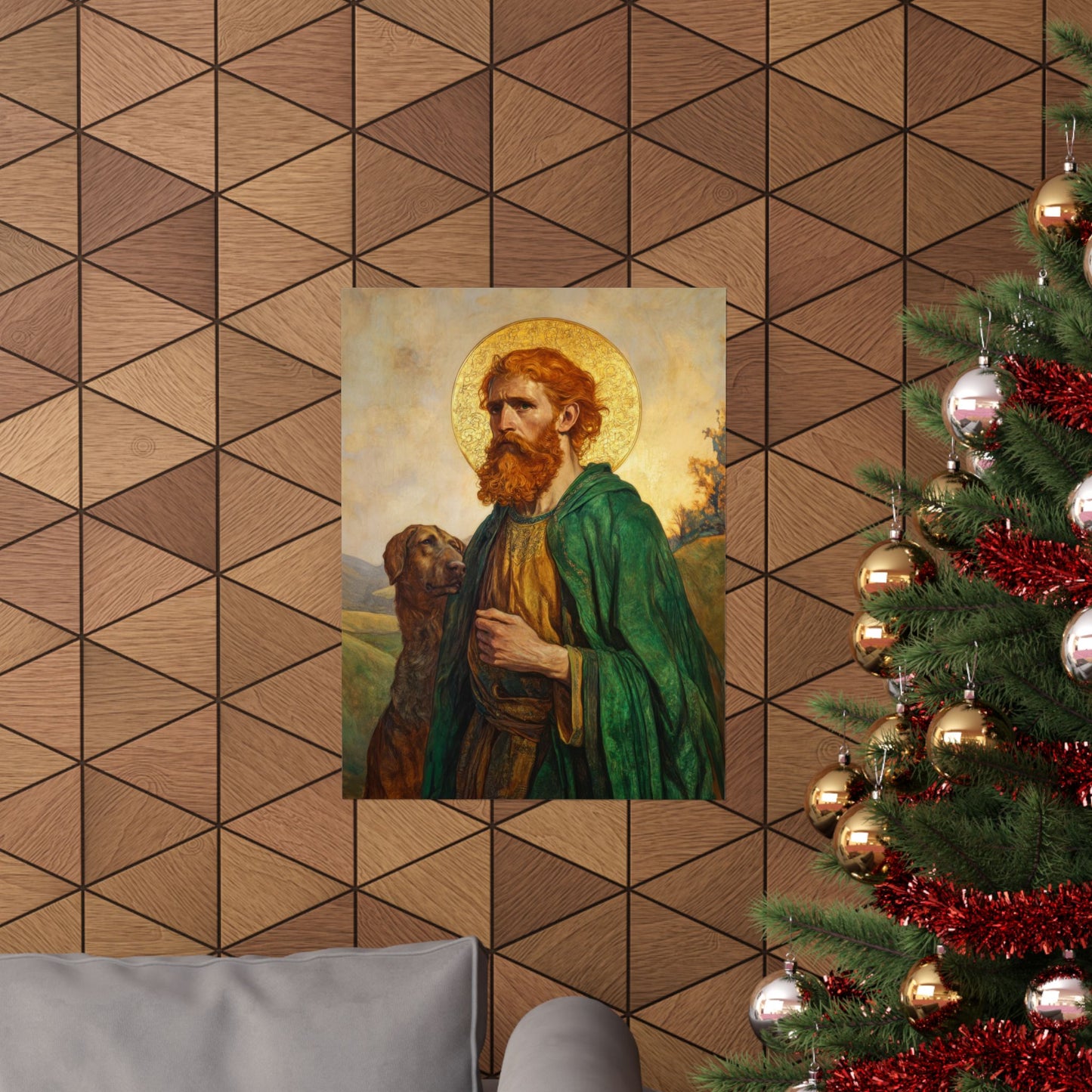 Saint Andrew the Scot - Sanctified Souls Print - Multiple Sizes - Premium Posters - Catholic Art - Christian - Gifts for Catholics