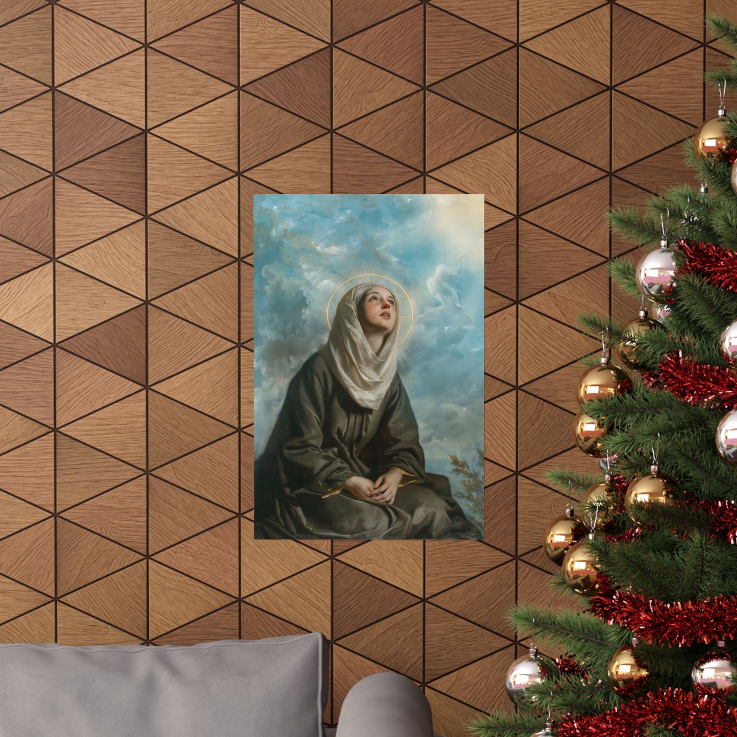 Saint Margaret of Cortona - Sanctified Souls Print - Multiple Sizes - Premium Matte Vertical Posters