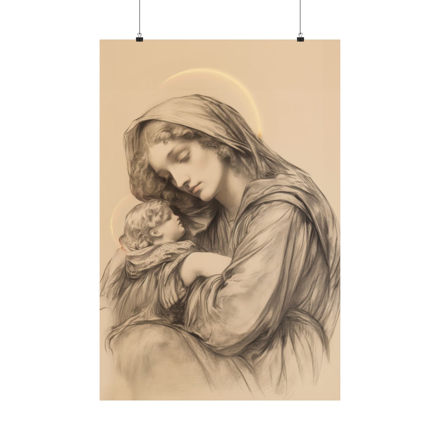 Grace Unveiled - The Nativity of the Virgin Mary - Sanctified Souls Print - Multiple Sizes - Premium Posters - Catholic Art - Christian