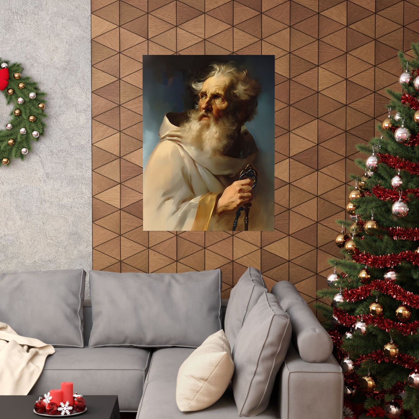 Saint Peter the Apostle - Sanctified Souls Print - Multiple Sizes - Premium Posters - Catholic Art - Christian Home Decor Artwork