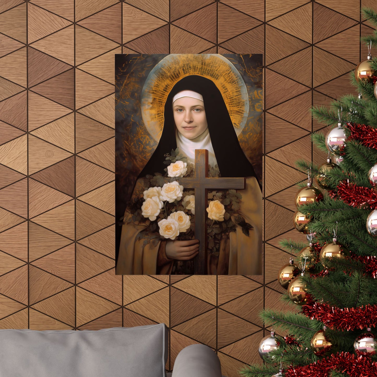 Saint Thérèse of Lisieux - Sanctified Souls Print - Multiple Sizes - Premium Matte Vertical Posters