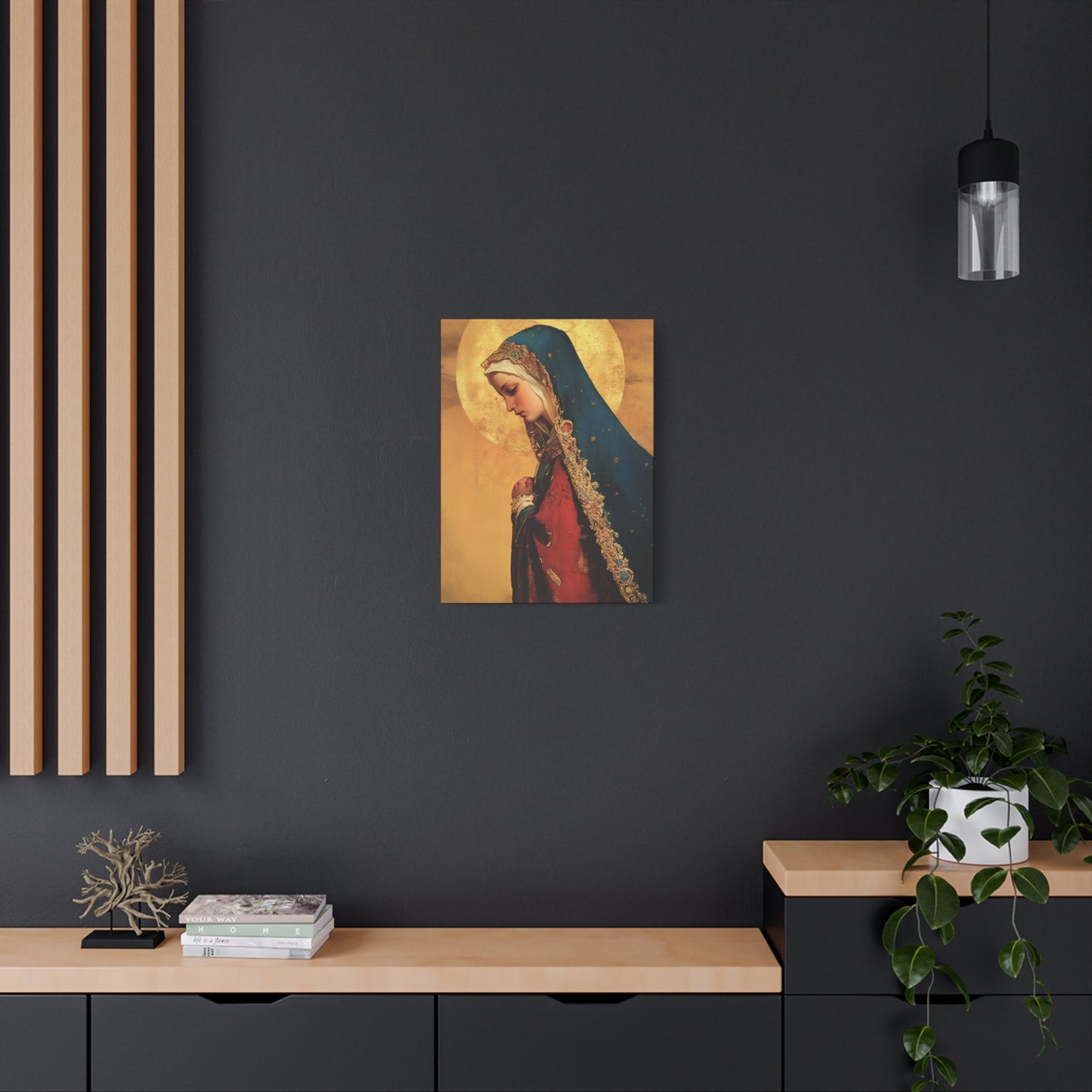 Our Lady of Mercy / Our Lady of Ransom - Multiple Sizes - Catholic Home art - Museum Wrapped Canvas - Sanctified Souls Print - Mother Mary