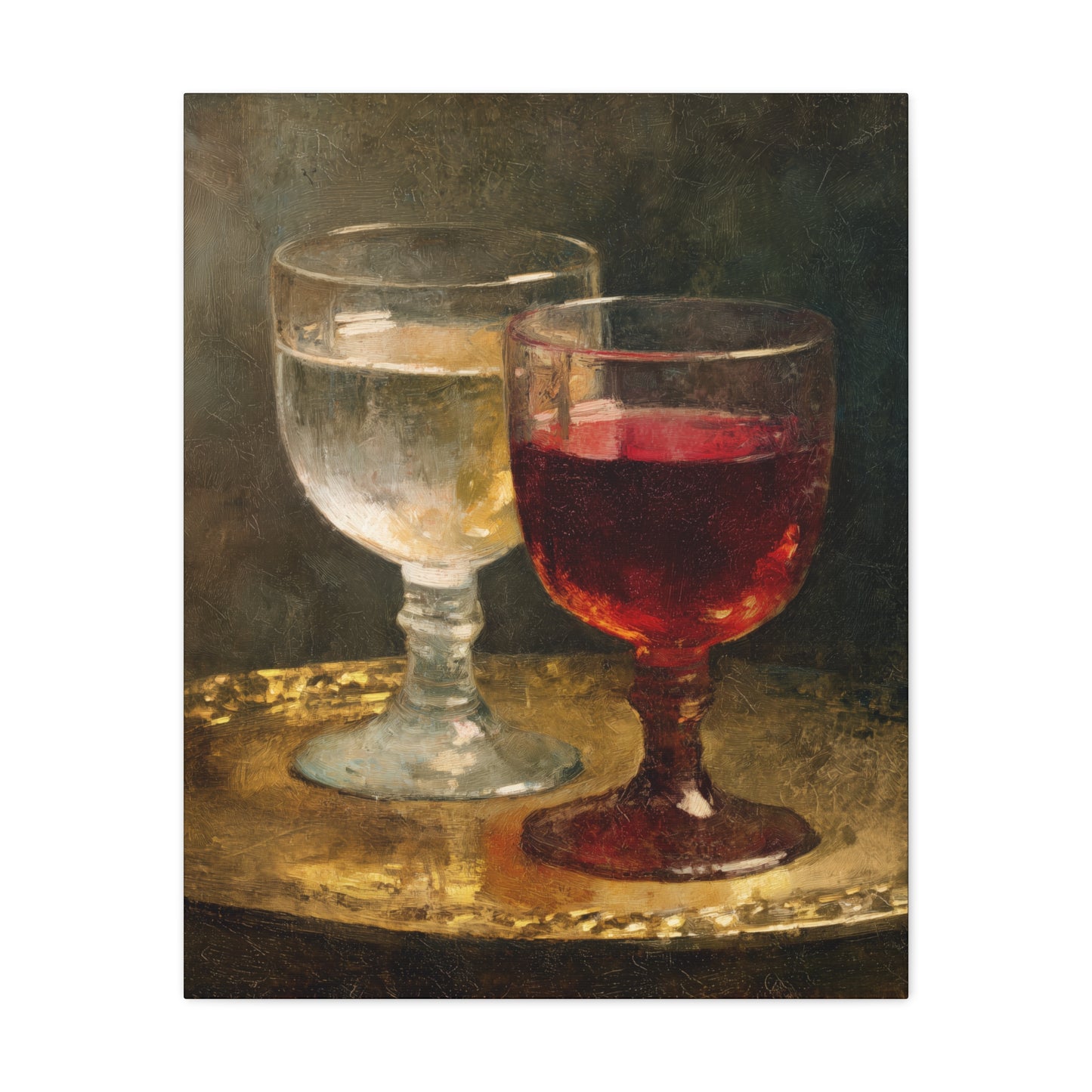 Cana and the Miracle of Abundance - Water into Wine - Gallery Wrapped Canvas - Print - Religious Art for your Home - Catholic Art Print