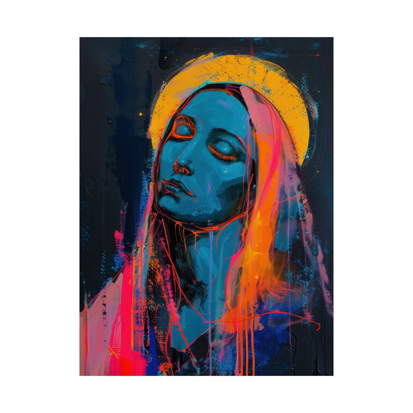 Mary, Mother of God - Mother of Eternal Wisdom Poster Print - Sanctified Souls Print - Multiple Sizes - Premium Posters - Catholic Art
