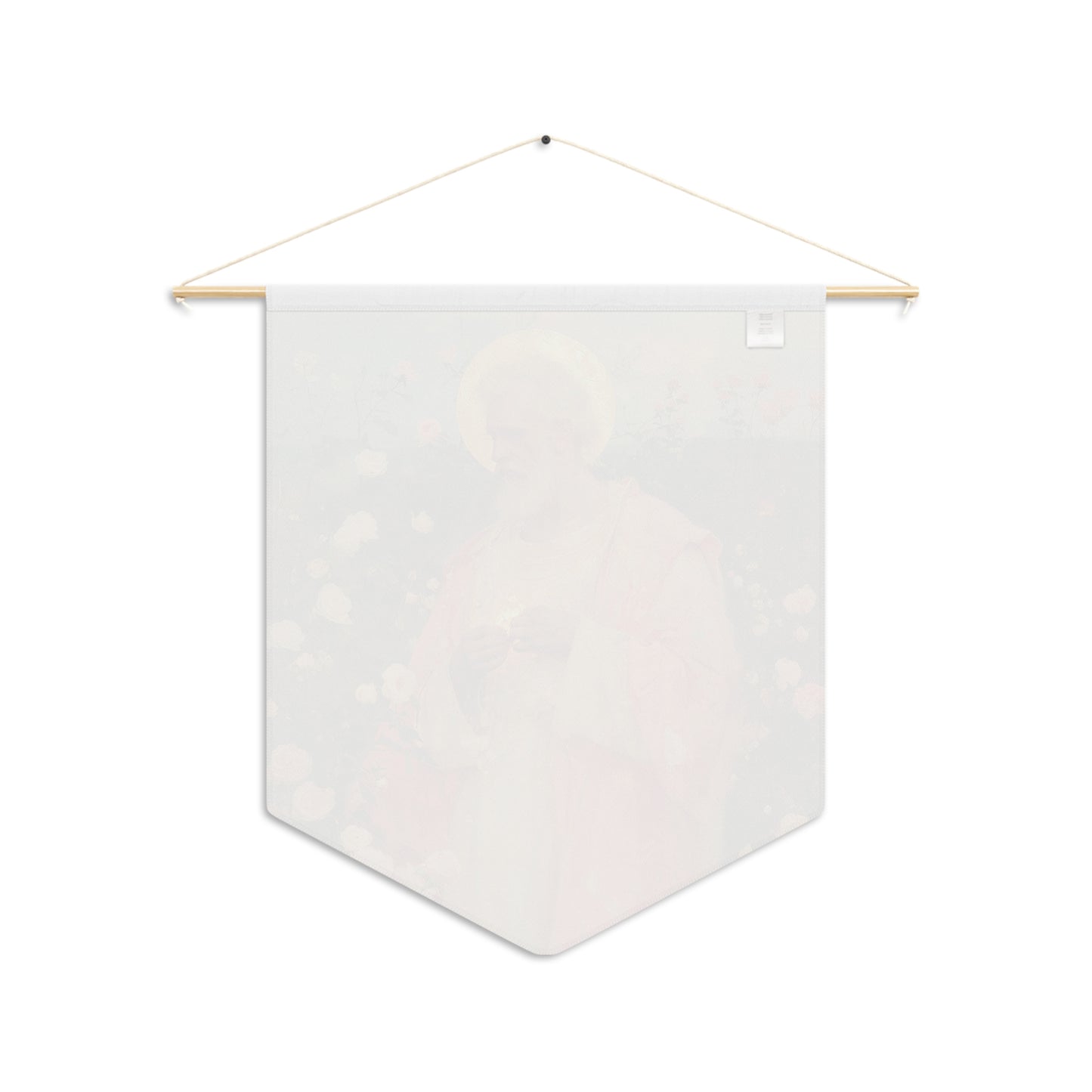 Saint Valentine Pennant / Banner / Wall Hanging - Prayer room art - 18" x 21" - Catholic - Large Banner - Catholic Home Art