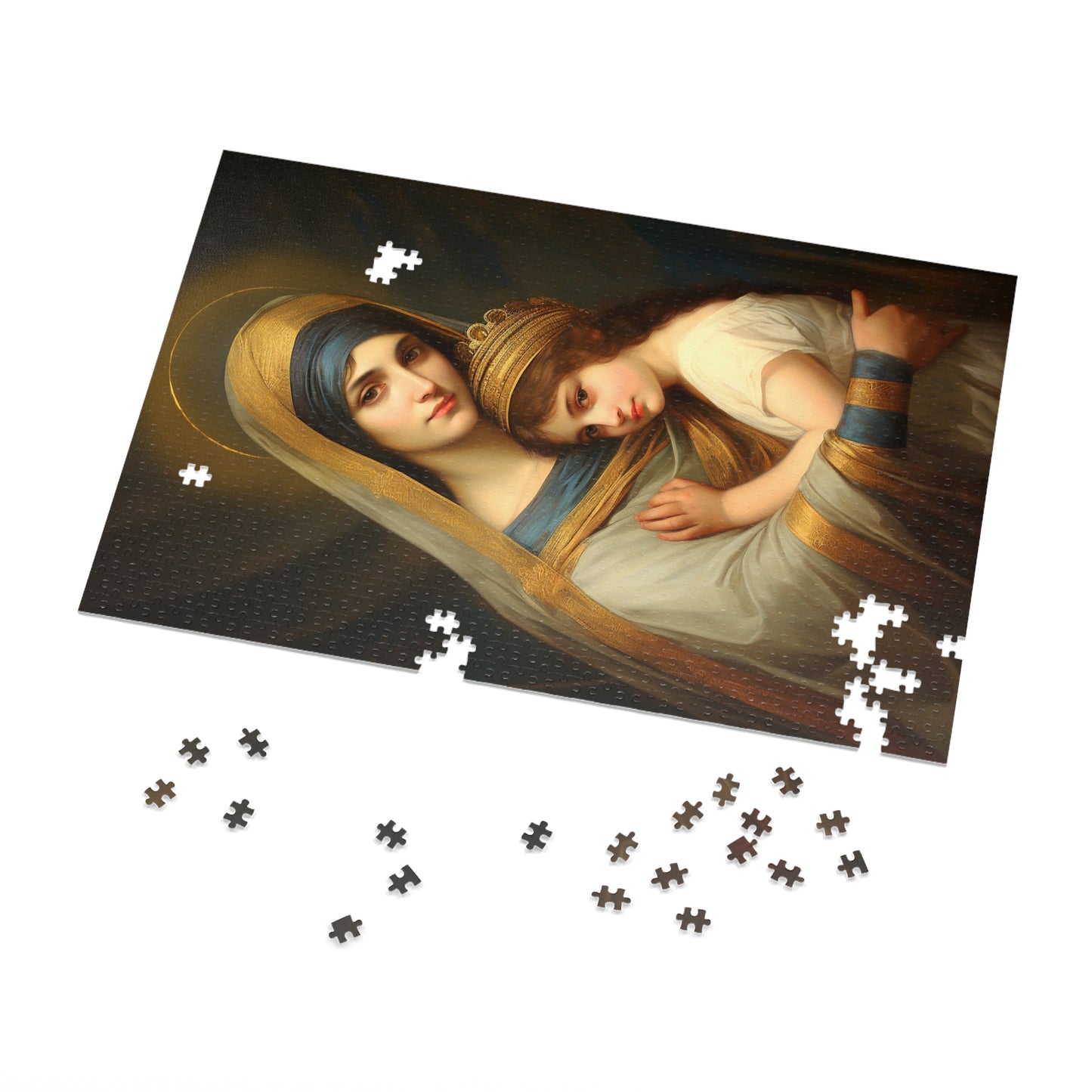 Saint Anne mother to Mary the Blessed Virgin - Puzzle and Keepsake Tin - Jigsaw Puzzle (30, 110, 252, 500,1000-Piece) - Religious Puzzle