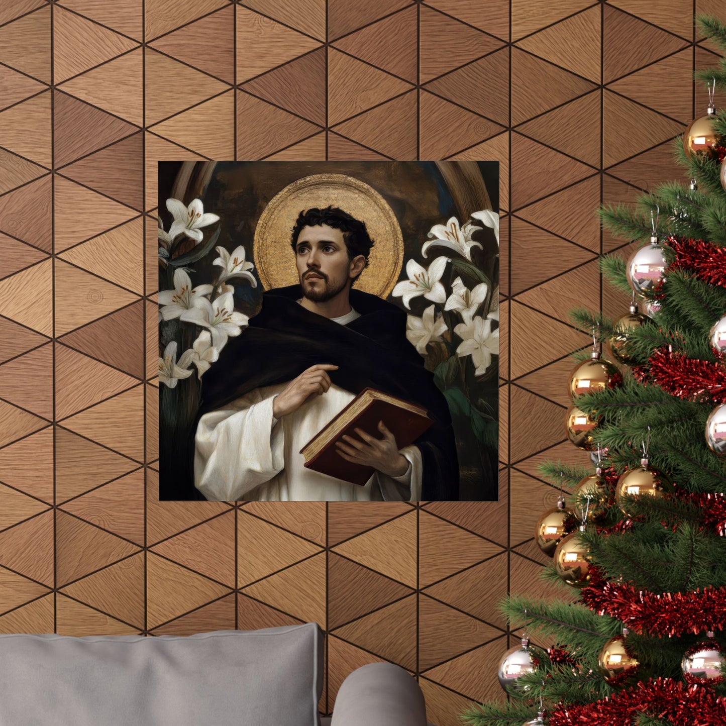 Saint Dominic - Sanctified Souls Print - Multiple Sizes - Premium Posters - Catholic Art - Christian Home Decor Artwork