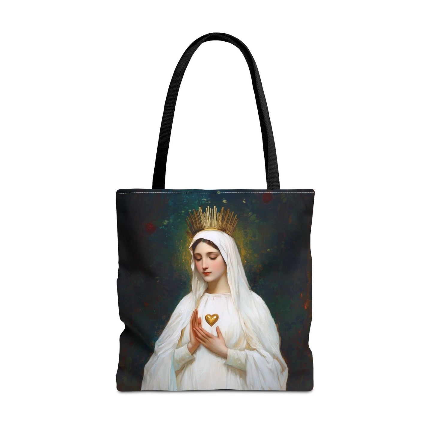 Our Lady of Beauraing - Our Lady of the Golden Heart - Marian Art - Tote Bag - Large Medium Small Faith Art Bag - Tote Purse