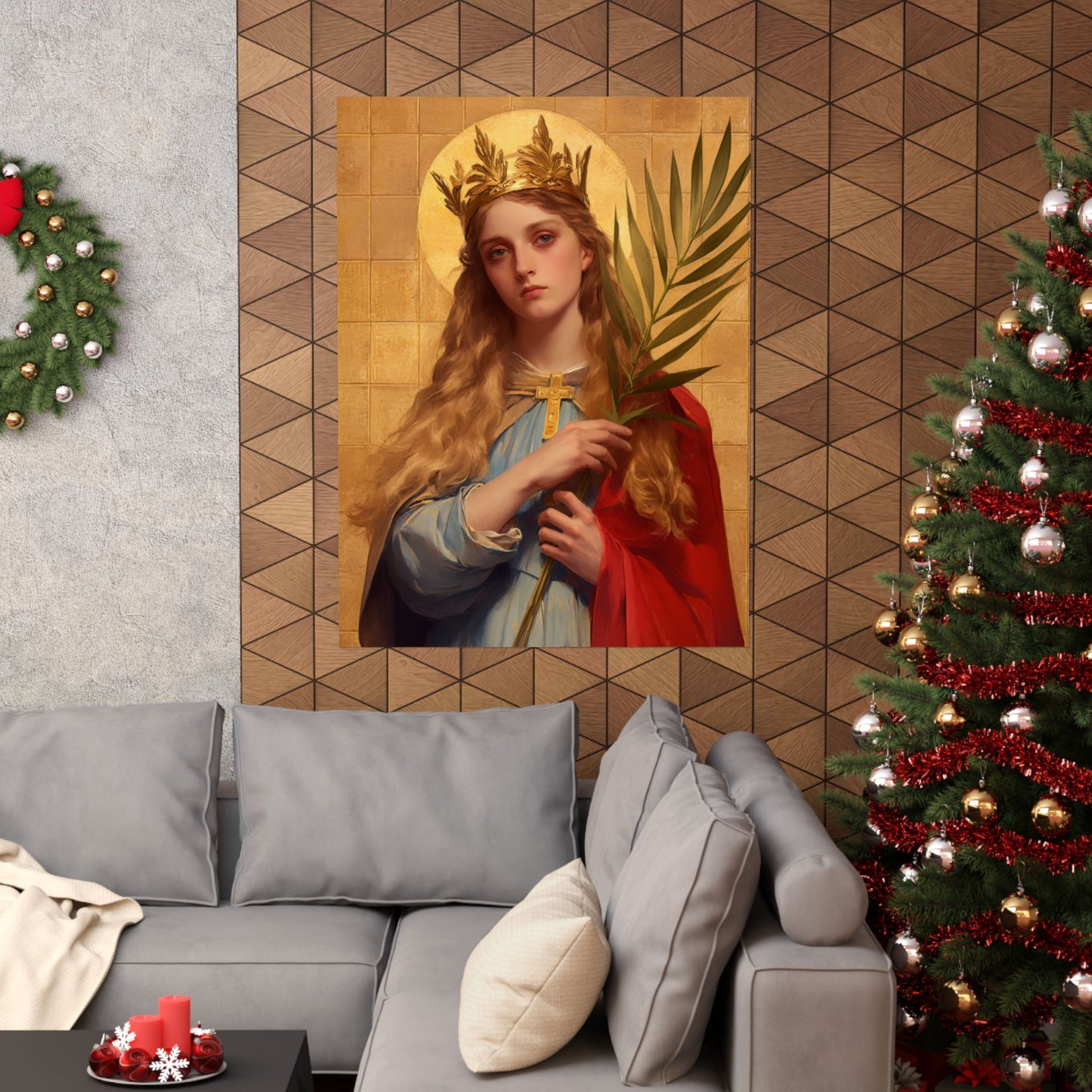 Saint Agrippina - Sanctified Souls Print - Multiple Sizes - Premium Matte Vertical Posters
