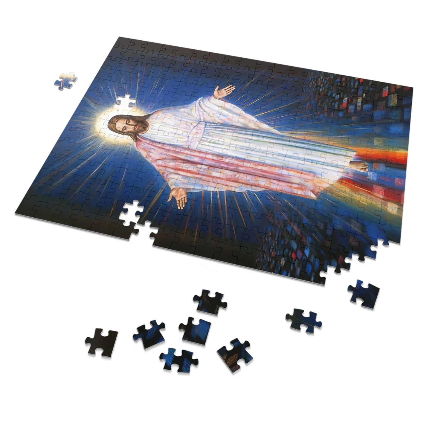 The Divine Christ - Puzzle and Keepsake Tin - Religious Jigsaw Puzzle (30, 110, 252, 500,1000-Piece) - Religious Puzzle