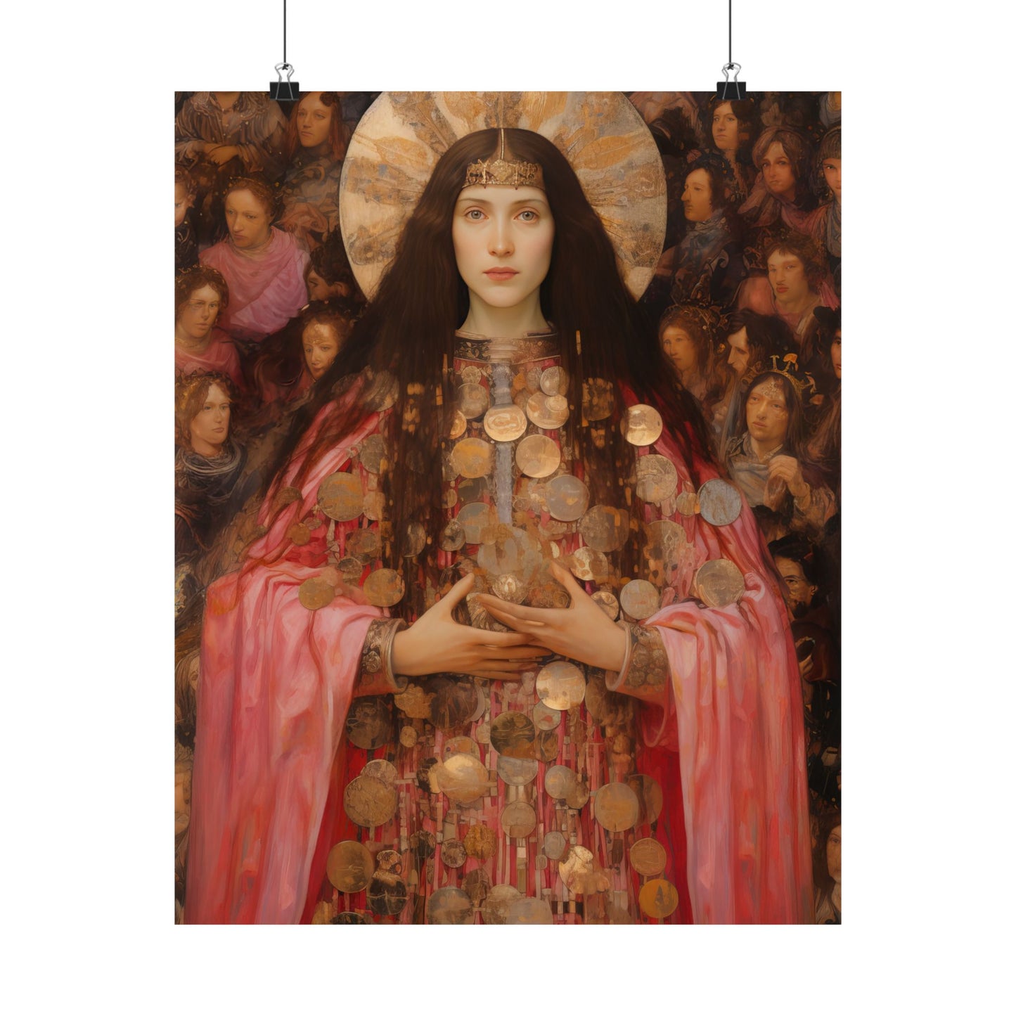 Saint Praxedes Print - Sanctified Souls Print - Multiple Sizes - Premium Matte Vertical Posters