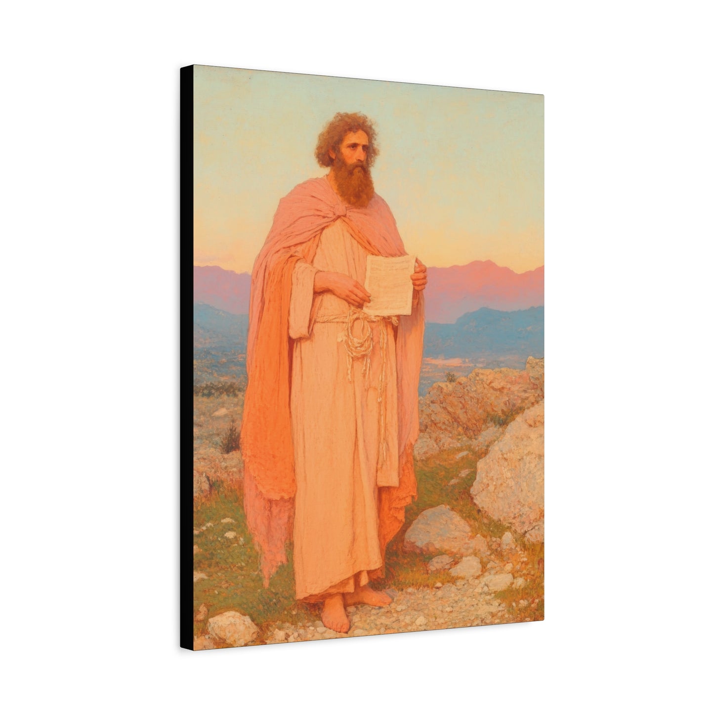 Obadiah - Keeper of the Lord's Warning and Mercy - Gallery Wrapped Canvas - Print - Religious Art for your Home - Catholic Art