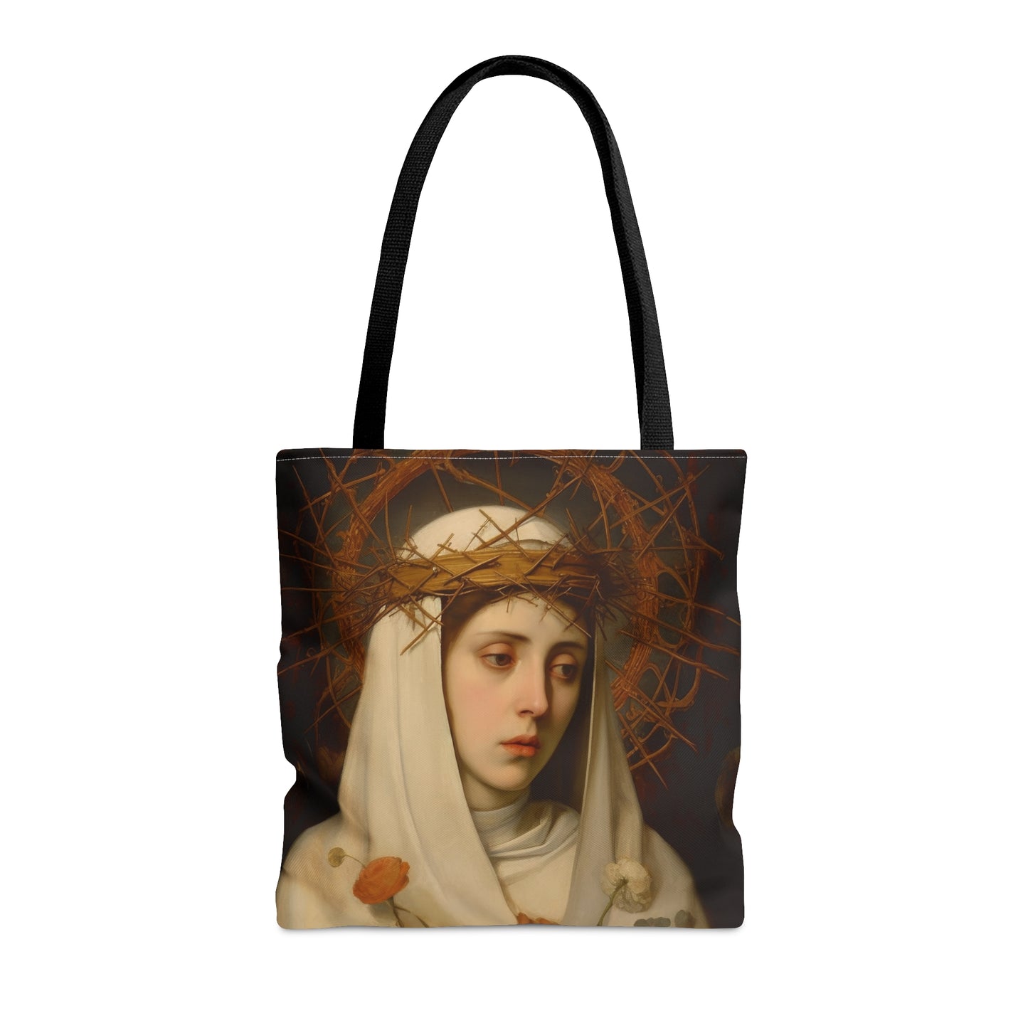 Saint Catherine of Siena Tote Bag - Large Medium Small Faith Art Bag -  Catholic Saint Purse - Carry All Bag - Religious Art Gift