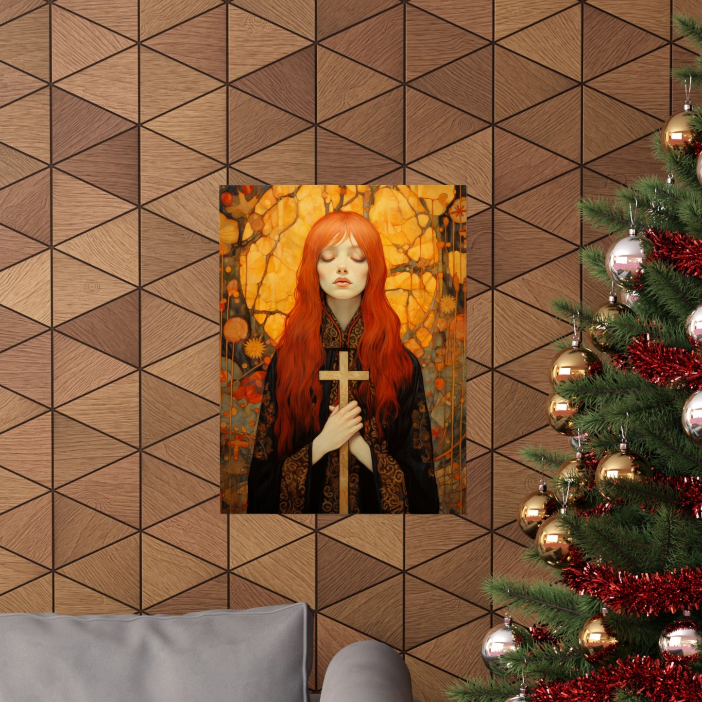 Saint Mary Magdalene - Inner Light and Peace Print - Sanctified Souls Print - Multiple Sizes - Premium Matte Vertical Posters