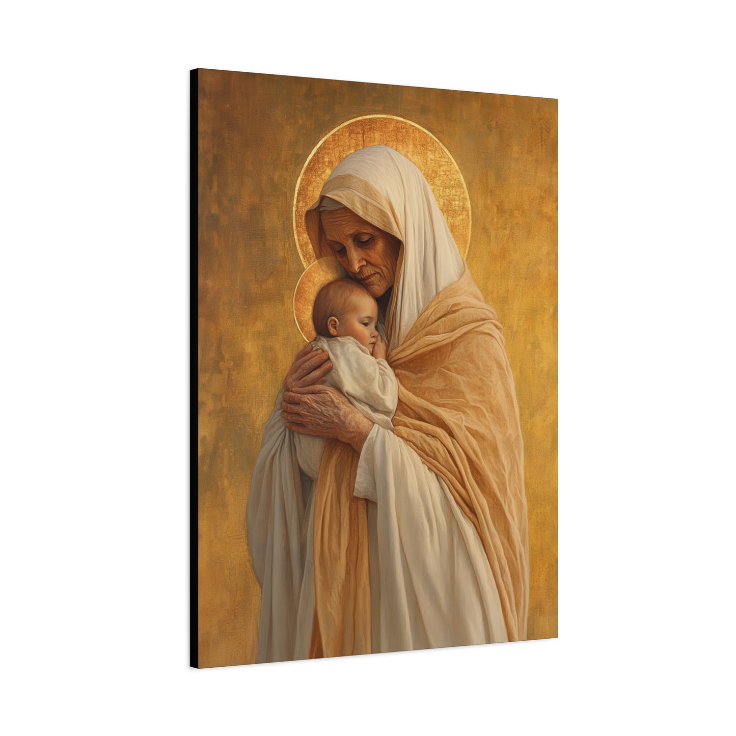 Saint Anna the Prophetess - Museum Wrapped Canvas - Print - Religious Art for your Home - Christian print - Prayer Room Art - Catholic