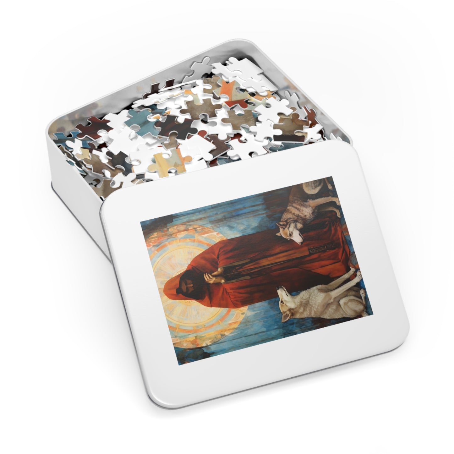 Saint Aibhe - Puzzle and Keepsake Tin - Religious Jigsaw Puzzle (30, 110, 252, 500,1000-Piece) - Religious Puzzle