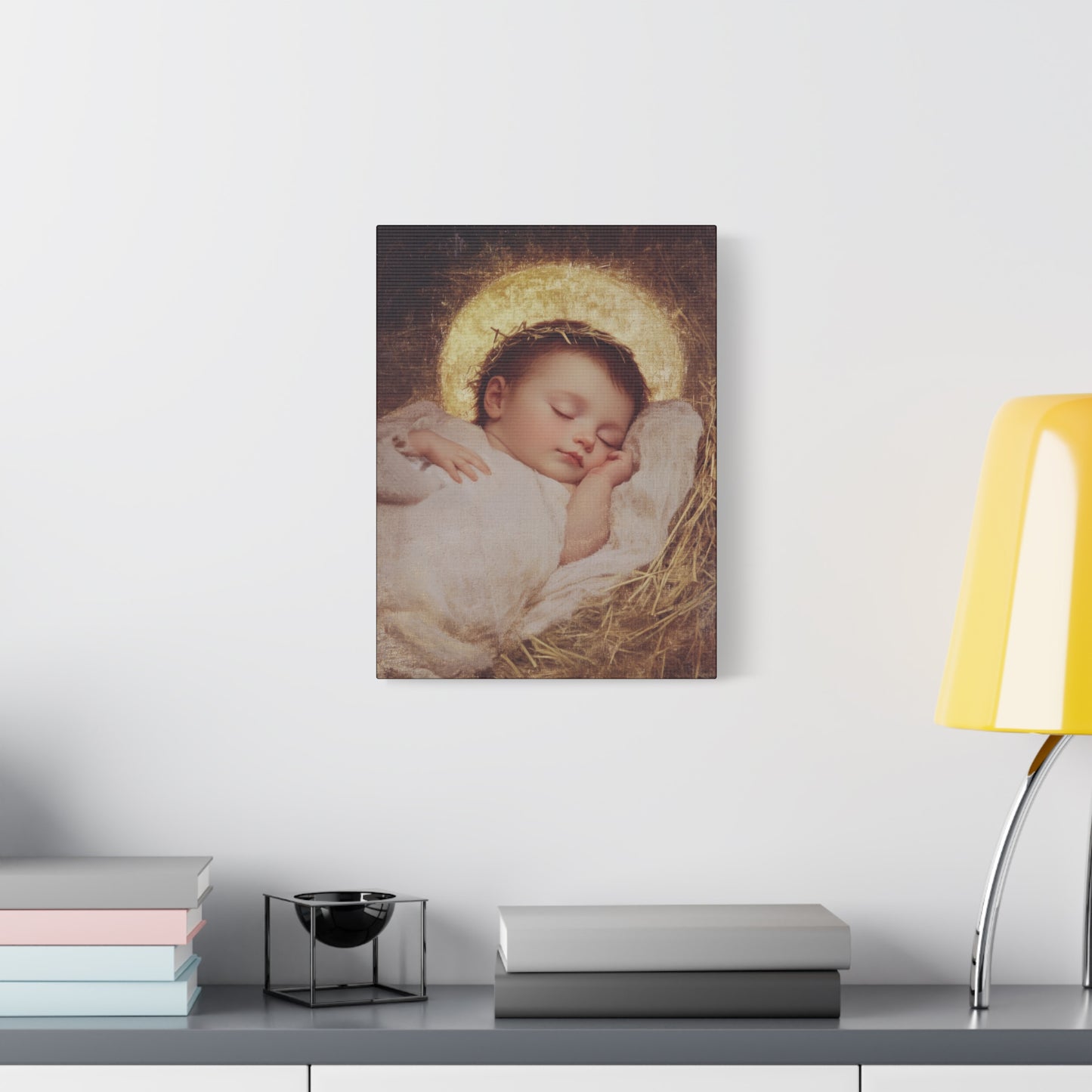 The Christ Child Born Into the Quiet of the World - Gallery Wrapped Canvas - Print - Religious Art for your Home - Catholic Art Print